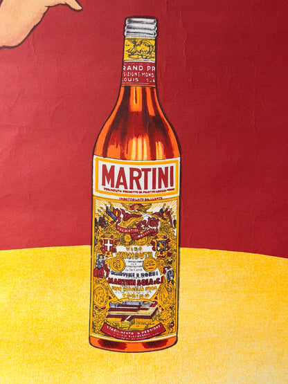 Manifesto pubblicitario originale - Martini Rossi Torino