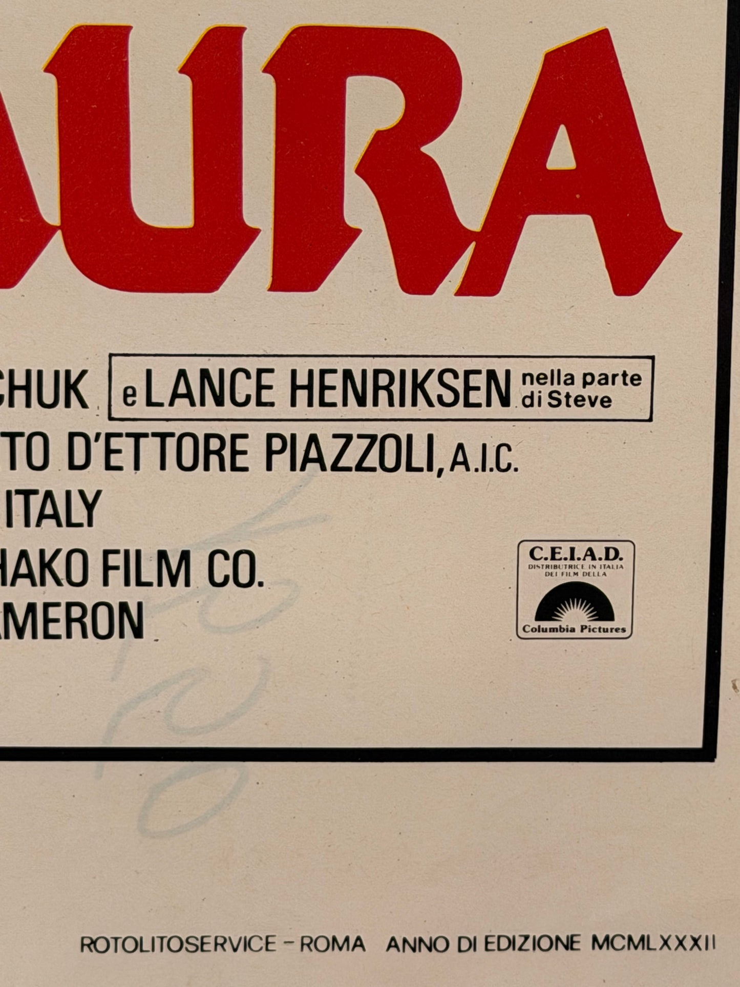 Locandina di cinema - Piraña Paura