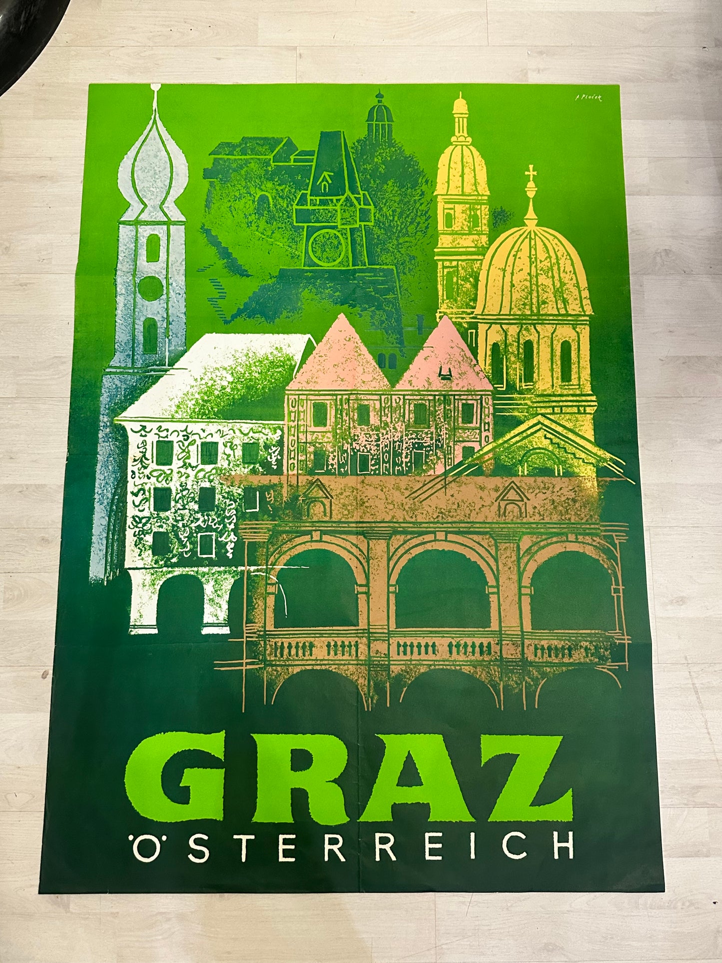 Manifesto originale pubblicitario - Graz Osterreich - Austria