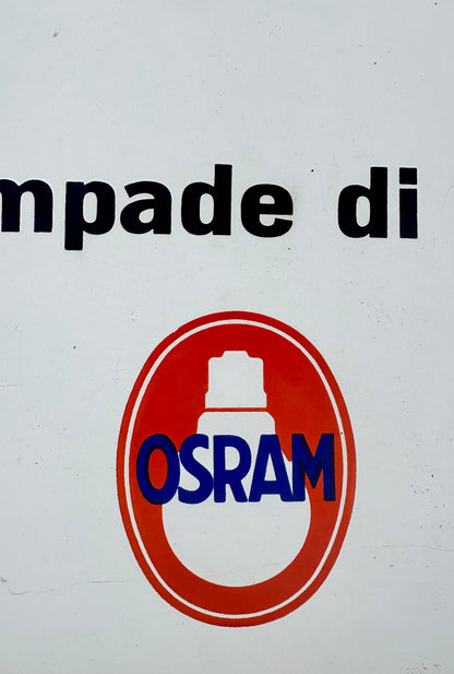 Targa smaltata originale OSRAM