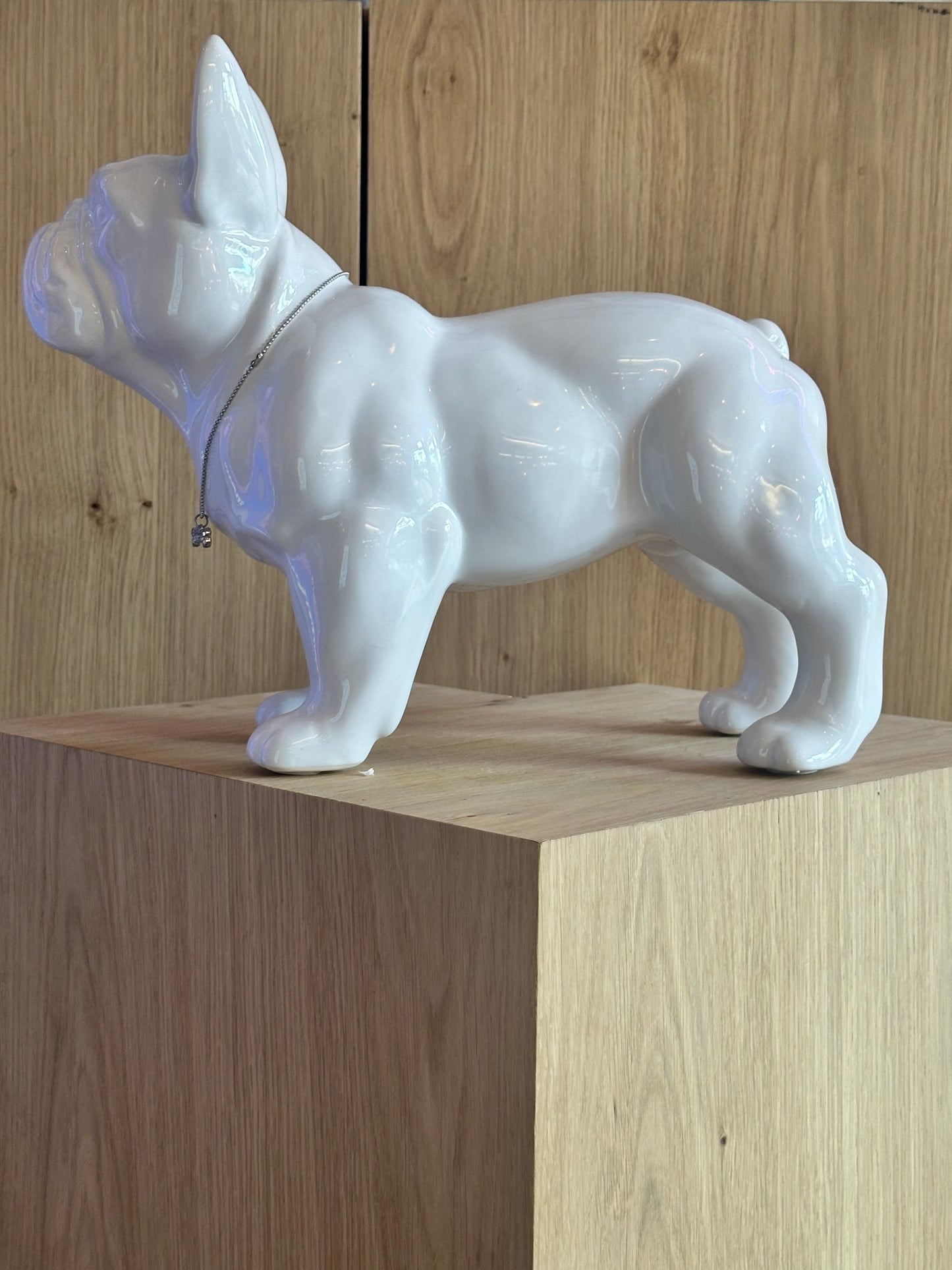 Statua decorativa - Bulldog bianco