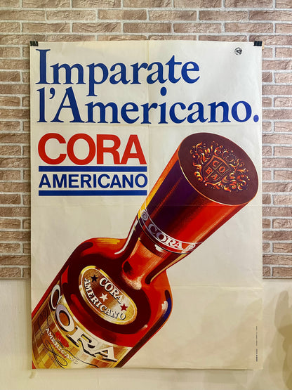 Manifesto originale pubblicitario - Vermouth Cora