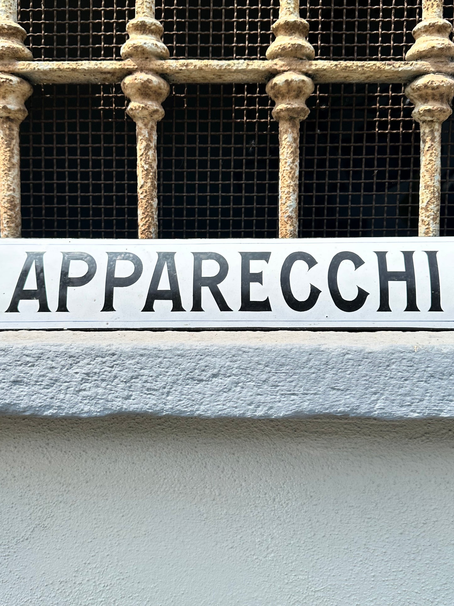Targa smaltata - Apparecchi in prova