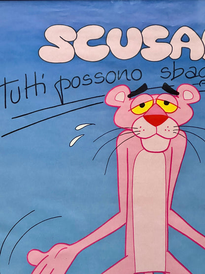 Manifesto originale pubblicitario - Pantera Rosa