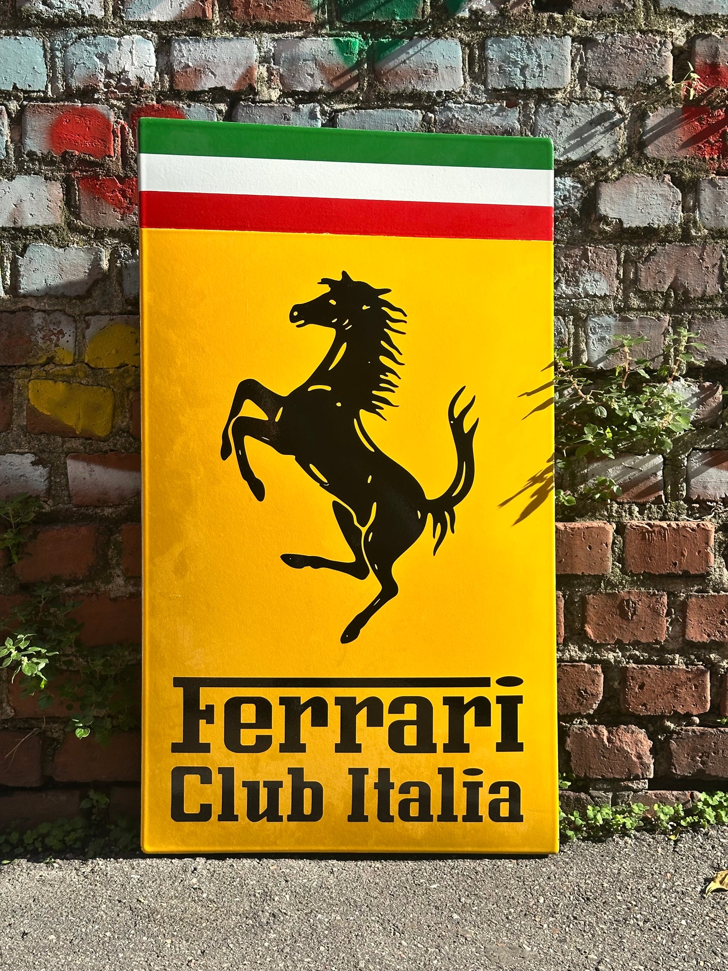 Targa smaltata originale - Ferrari Club Italia