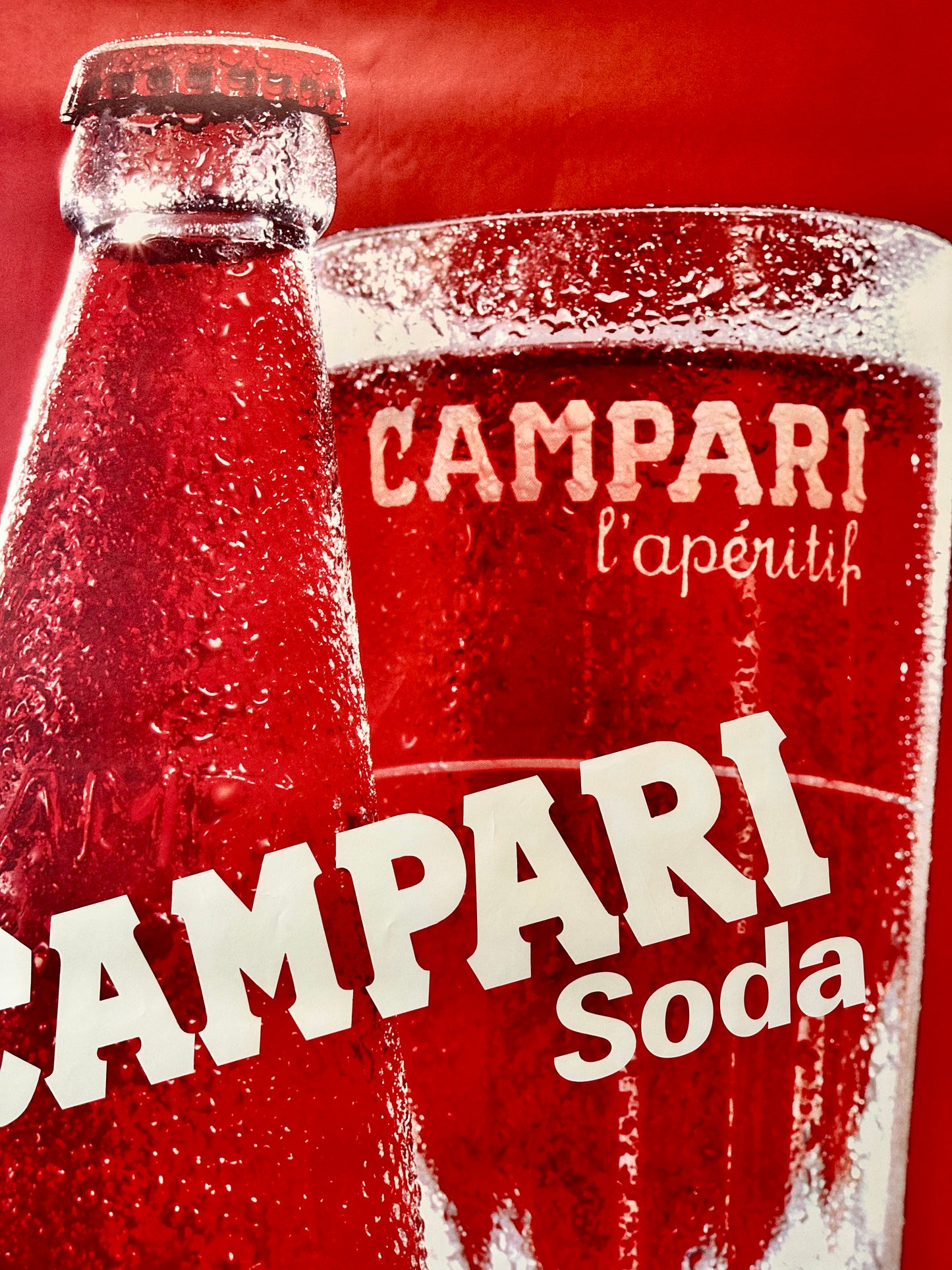 Manifesto pubblicitario originale- Campari Soda