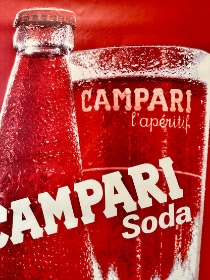 Manifesto pubblicitario originale- Campari Soda