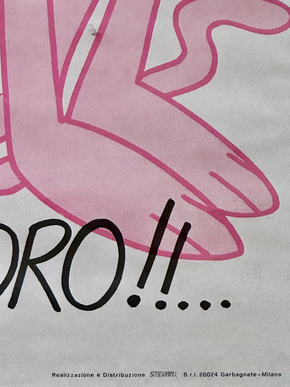 Manifesto originale pubblicitario - Pantera Rosa