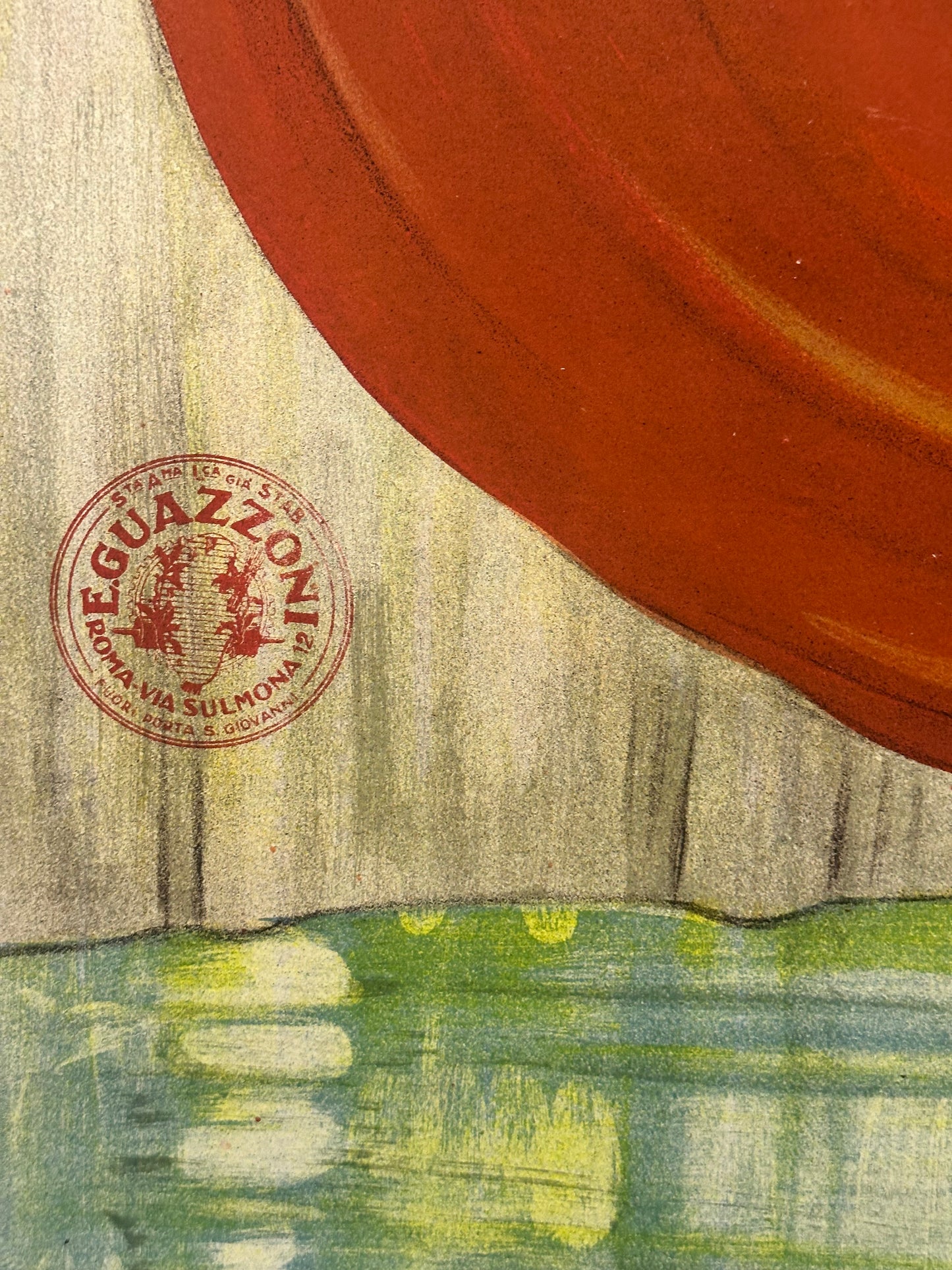 Manifesto pubblicitario originale - Acqua Fonte Meo