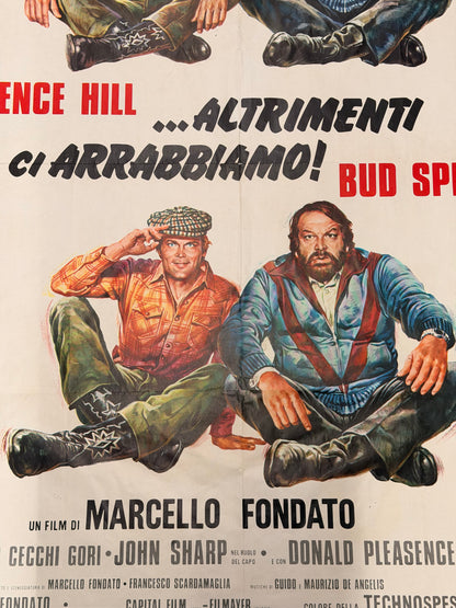 Manifesto di cinema - Altrimenti ci Arrabbiamo - Bud Spencer - Terence Hill