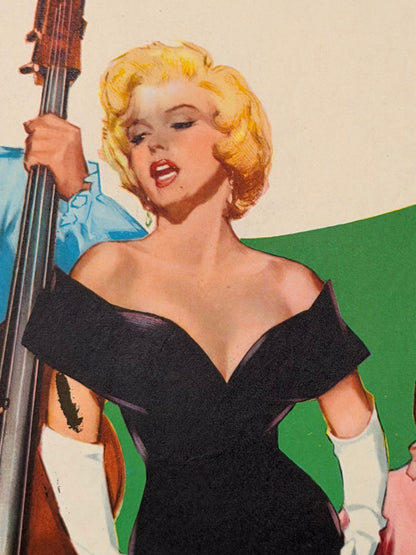 Locandina di cinema - A qualcuno piace il caldo - Marilyn Monroe