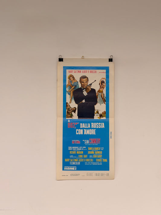 Locandina di cinema - 007 dalla Russia con Amore - Sean Connery