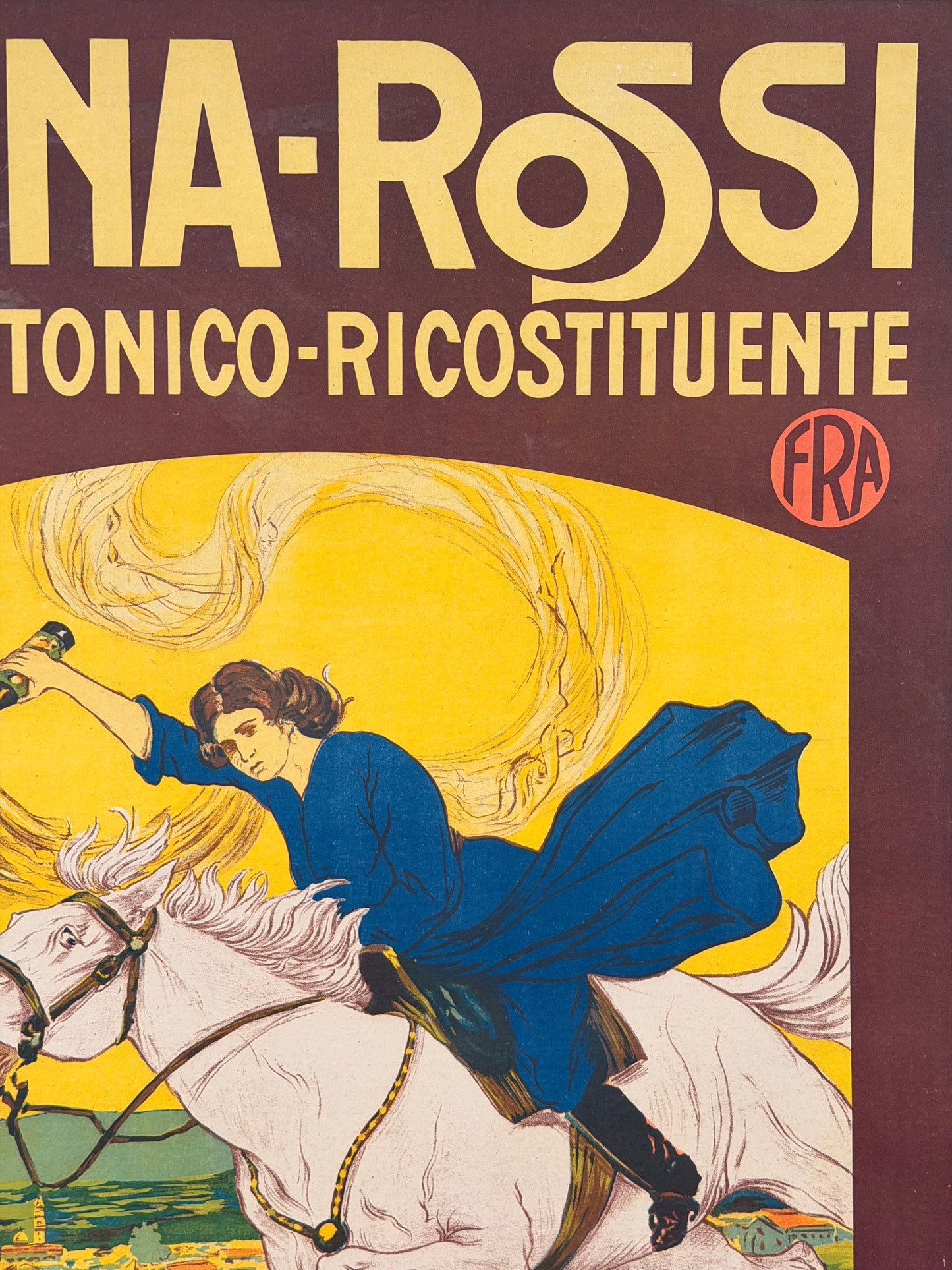 Litografia pubblicitario originale - China Rossi, Elixir Tonico, Asiago