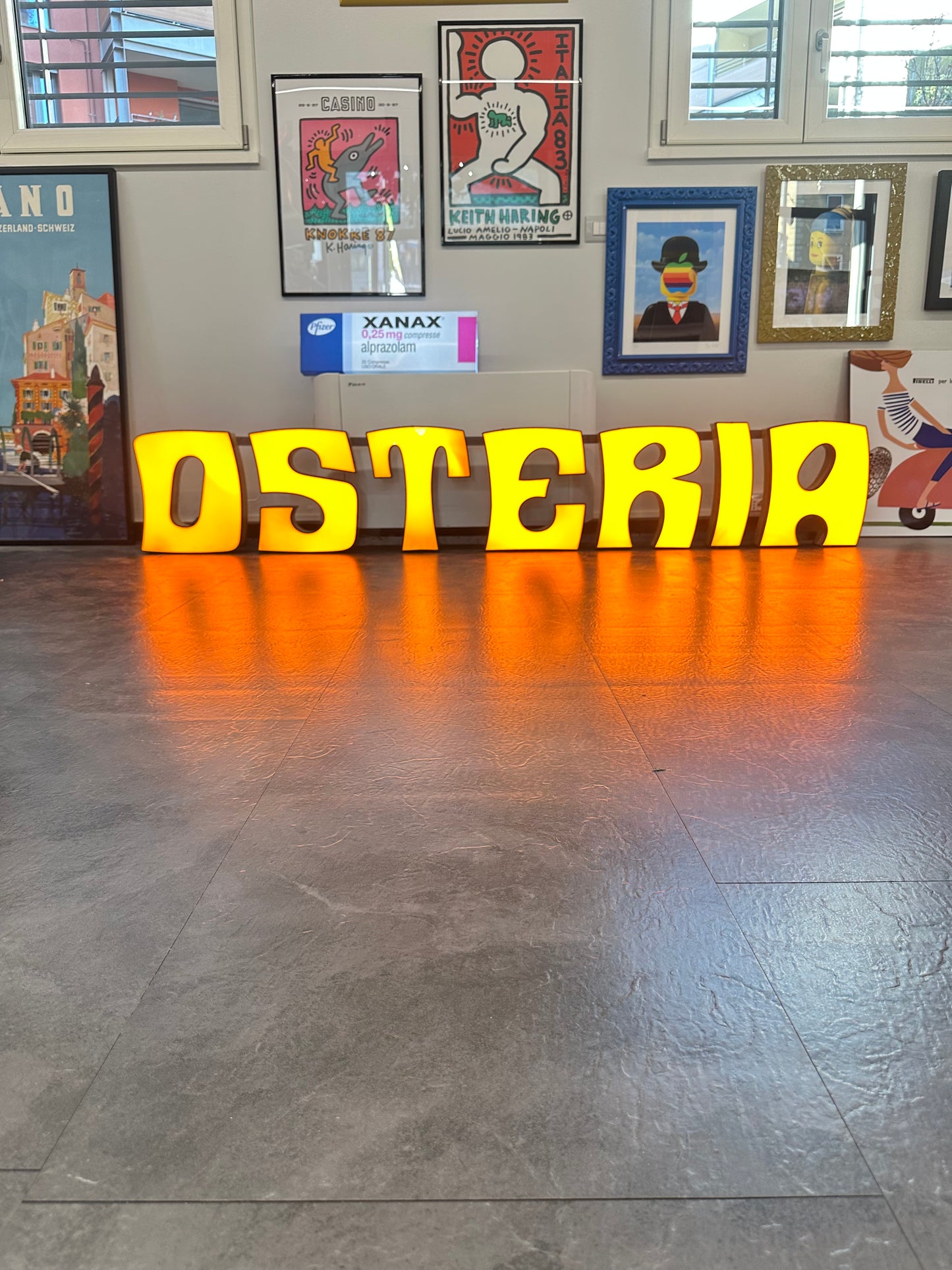 Insegna luminosa originale - Osteria