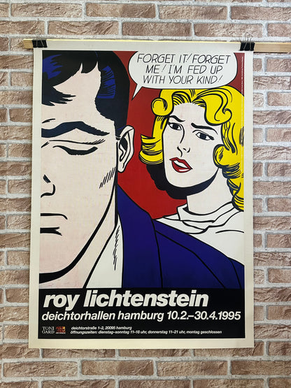 Manifesto pubblicitario originale - Roy lichtenstein