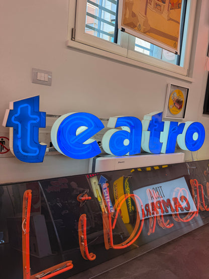 Insegna luminosa originale Teatro