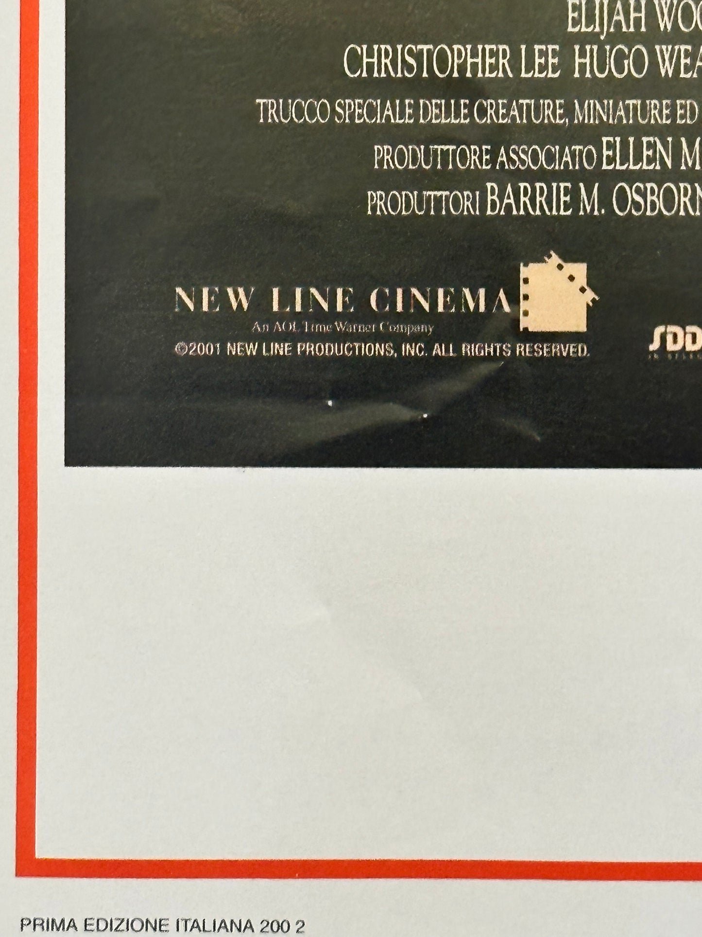 Locandina originale di cinema - Il signore degli anelli - La compagnia dell'anello