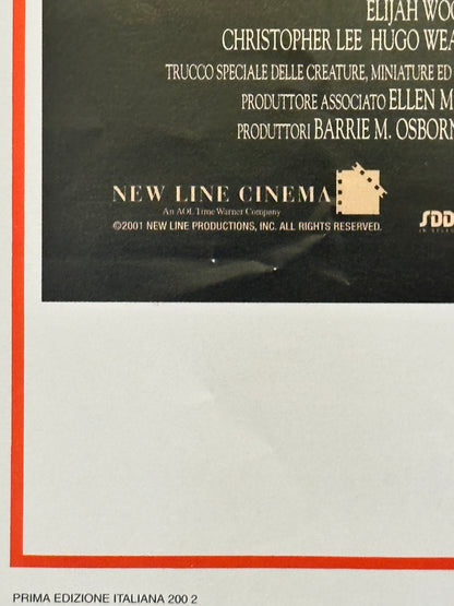Locandina originale di cinema - Il signore degli anelli - La compagnia dell'anello
