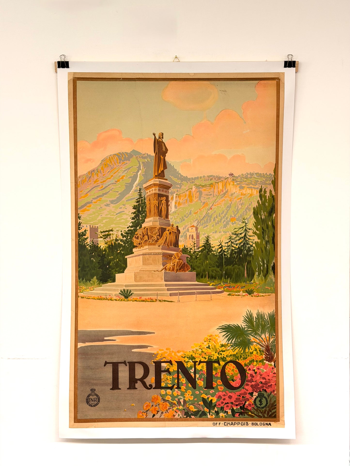 Manifesto pubblicitario originale - Trento ENIT