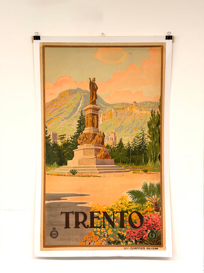 Manifesto pubblicitario originale - Trento ENIT