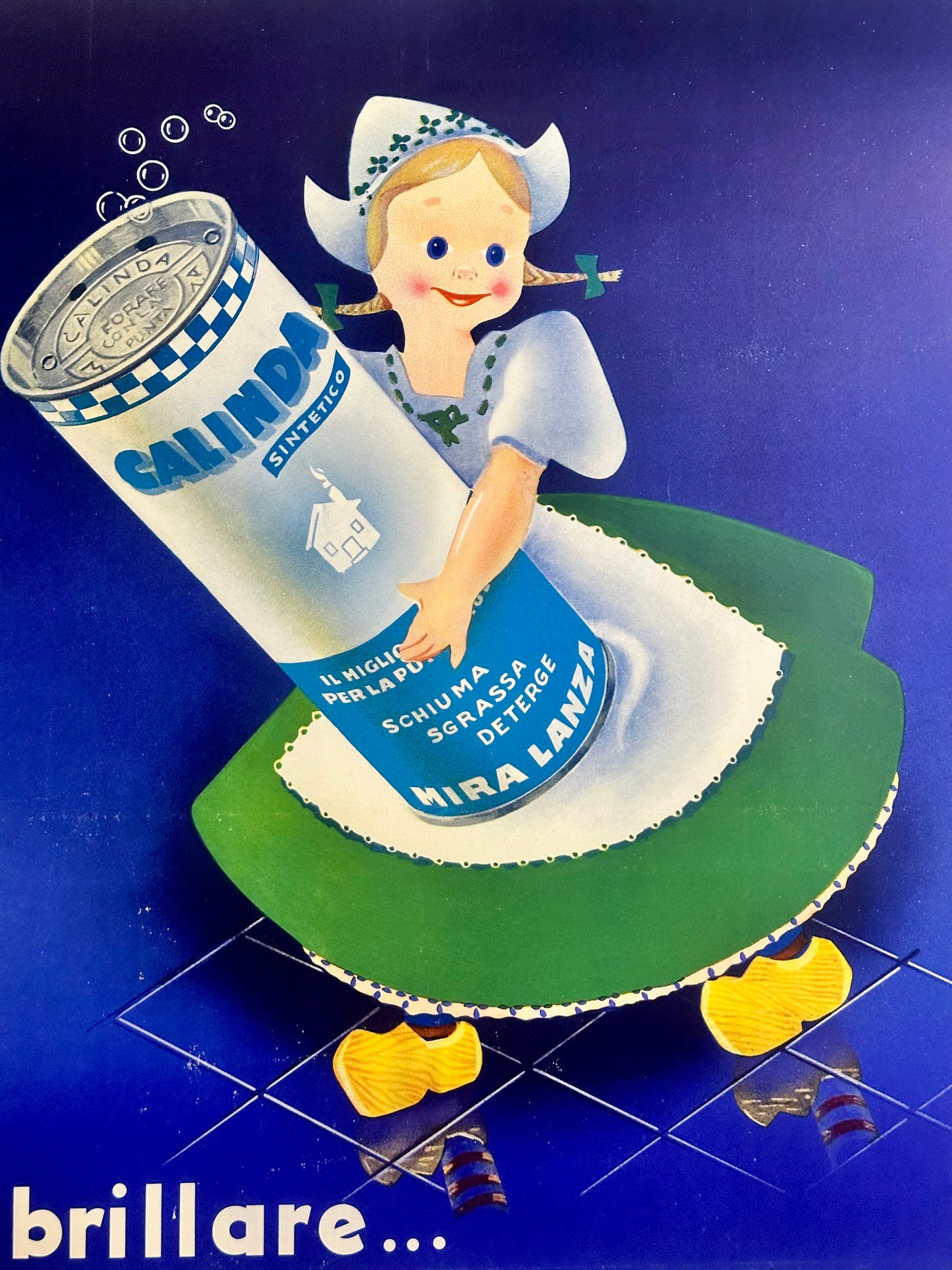 Manifesto pubblicitario originale - Calinda Miralanza