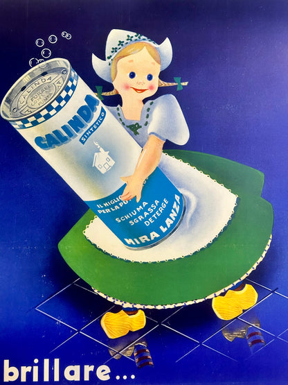 Manifesto pubblicitario originale - Calinda Miralanza