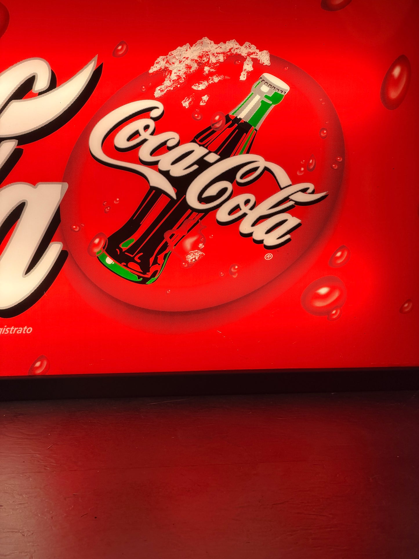 Insegna luminosa originale - Bevete Coca Cola