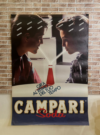 Manifesto originale pubblicitario - Campari soda