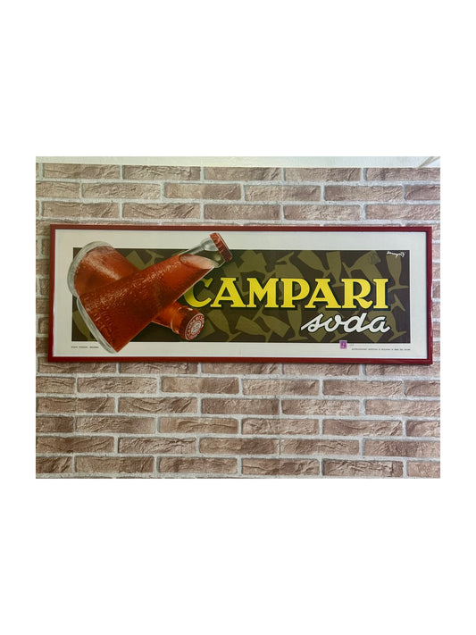 Manifesto originale pubblicitario - Campari Soda