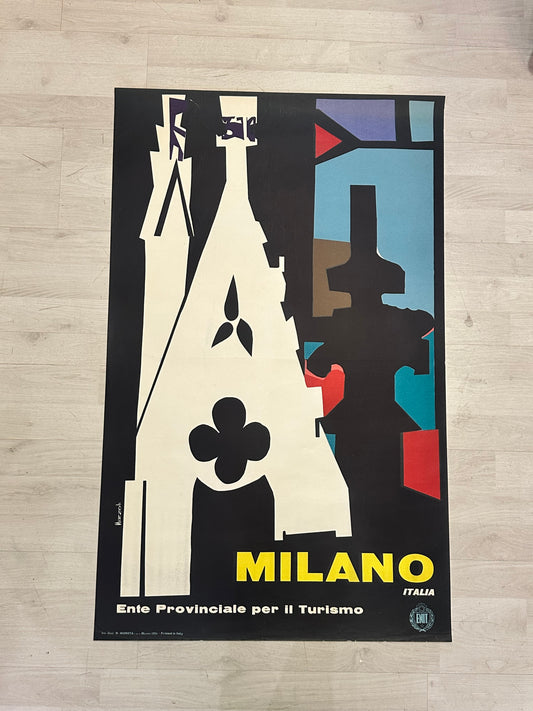 Manifesto pubblicitario originale - Milano ENIT