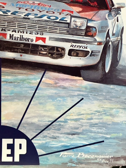 Manifesto pubblicitario originale - Rallye Monte Carlo