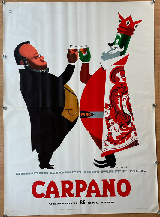 Manifesto pubblicitario - Carpano Punt e Mes Armando Testa - Cavour