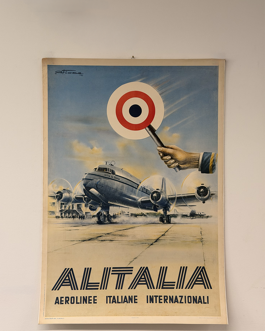 Manfiesto pubblicitario originale - Alitalia
