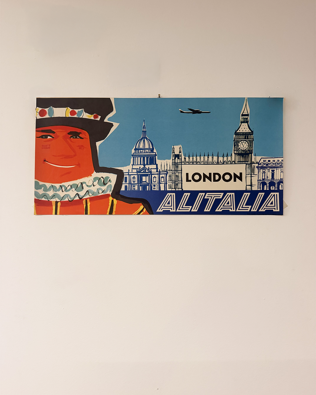 Manifesto pubblicitario originale - Alitalia Londra
