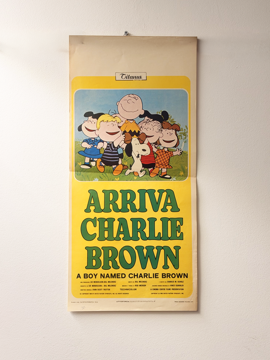 Locandina di cinema - Arriva Charlie Brown - Snoopy