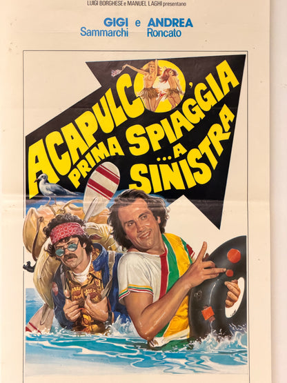 Locandina di cinema - Acapulco prima spiaggia a sinistra