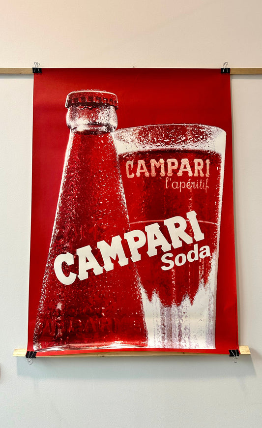 Manifesto pubblicitario originale- Campari Soda