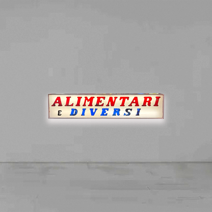 Insegna luminosa Alimentari