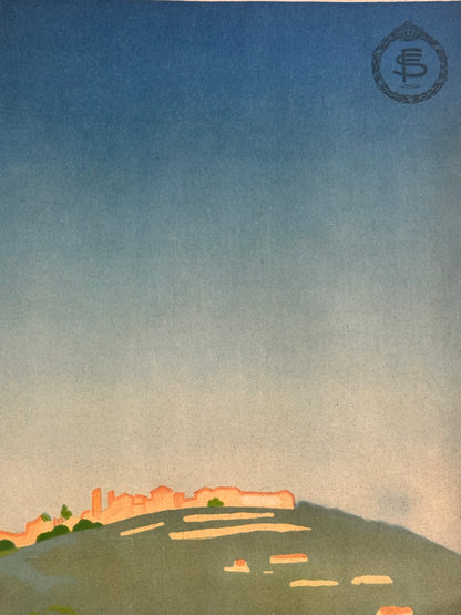 Manifesto pubblicitario originale - Montecatini - ENIT