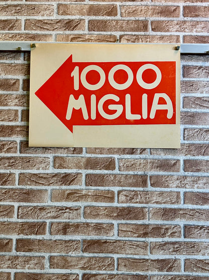Manifesto pubblicitario originale - Mille miglia