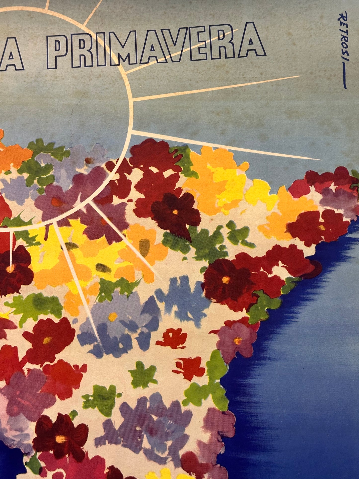 Manifesto pubblicitario originale - Visitate la Sicilia