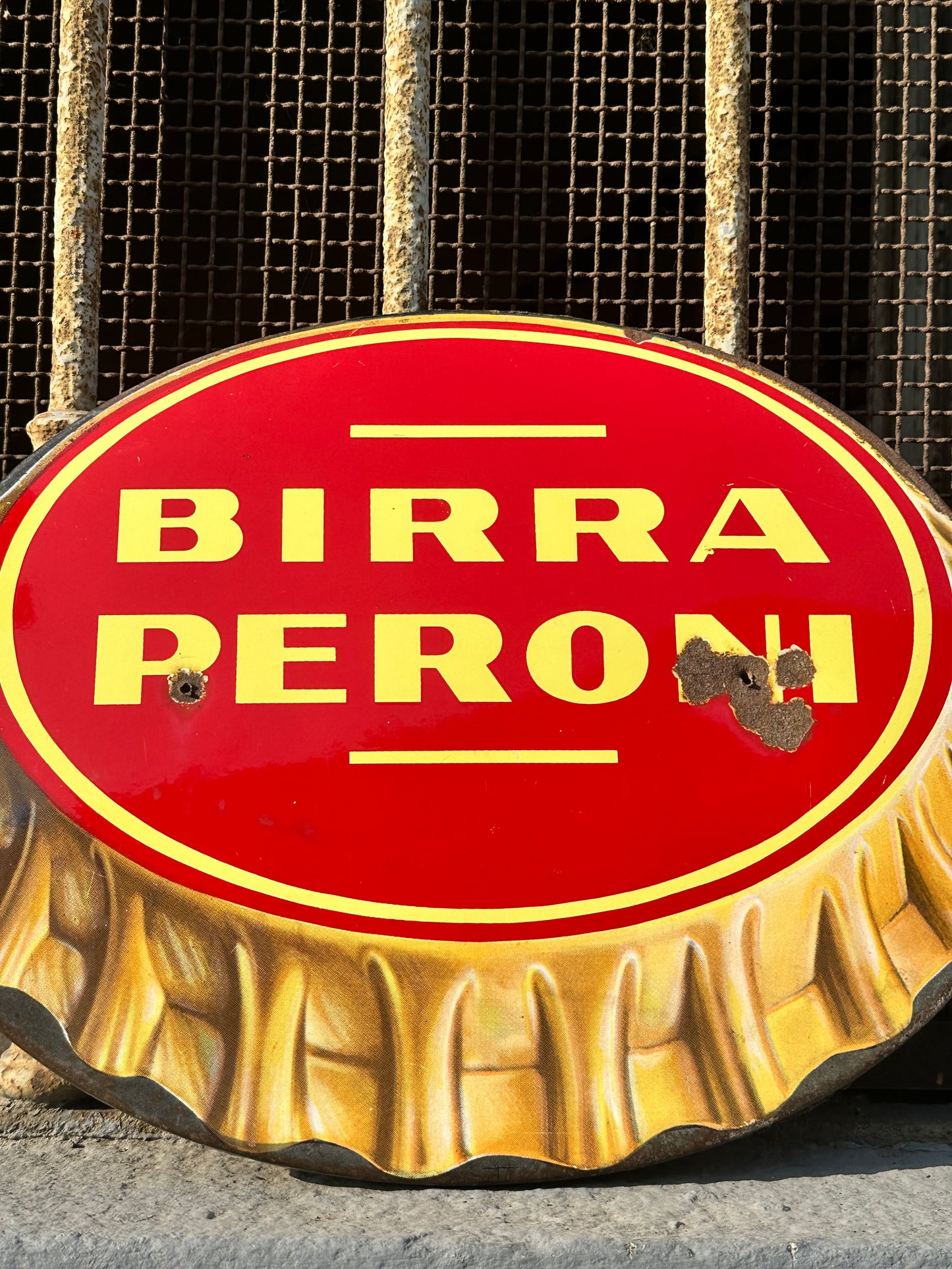 Insegna smaltata - Birra Peroni - Roma