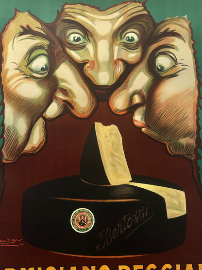 Manifesto pubblicitario originale -  Parmigiano Bertozzi