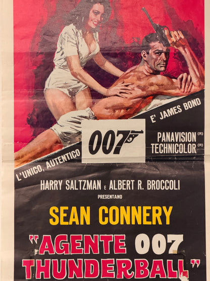 Locandina di cinema - Agente 007 Thunderball - Sean Connery