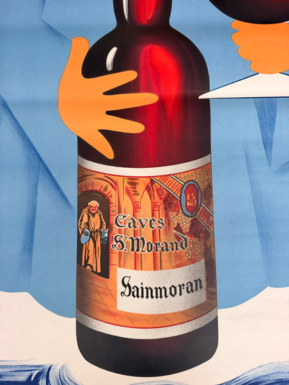 Manifesto pubblicitario originale - Birra S. Morand (Martigny)