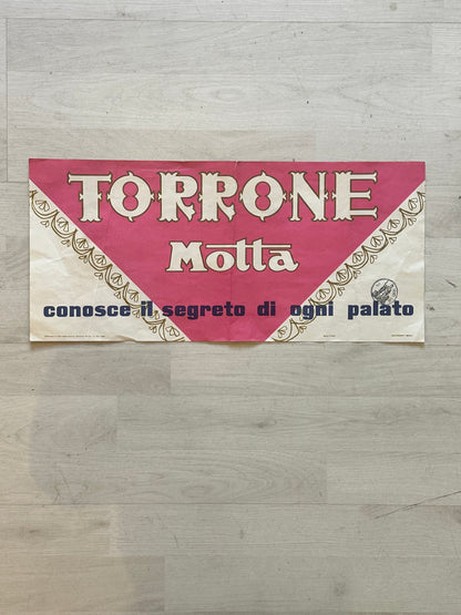 Manifesto pubblicitario originale - Torrone Motta Milano