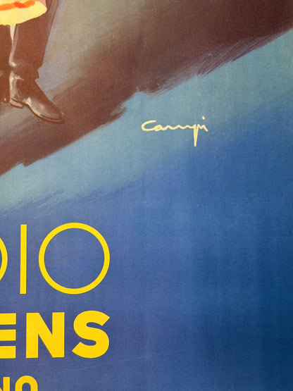 Manifesto pubblicitario originale - Radio Siemens Milano