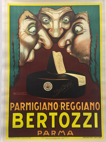 Manifesto pubblicitario originale -  Parmigiano Bertozzi