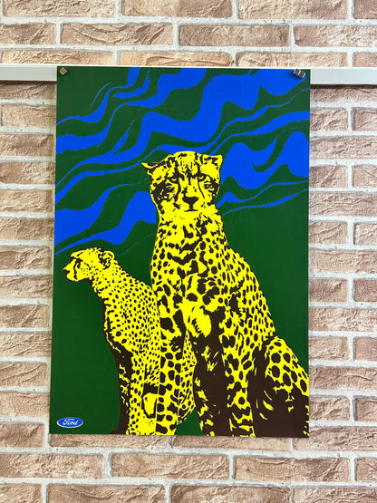 Manifesto pubblicitario originale - Ford leopardo