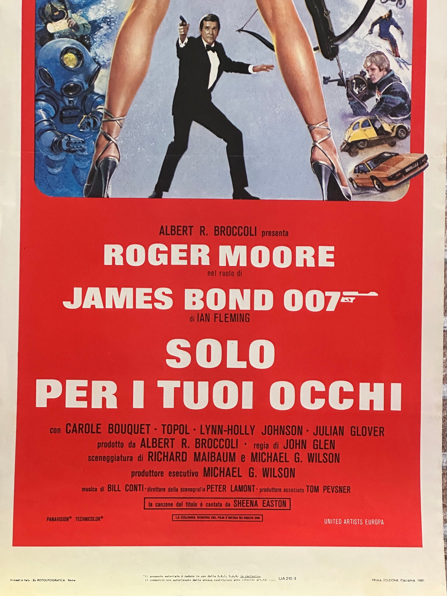 Locandina di cinema - 007 solo per i tuoi occhi